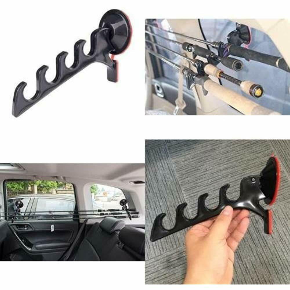 Suction Cup Fishing Rod Rack Pole Holder For Car Truck SUV 