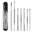 thumbnail image 1 of 7PCS Stainless Steel Ear Wax Remover Earpick Ear Cleaner Set with Storage Box, 1 of 7