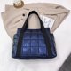 thumbnail image 2 of Bolso de Hombro Acolchado de Nailon Para Mujer Azul, 2 of 9