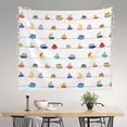 thumbnail image 2 of Sikiie Color Ships tapestry wall hanging home decor for bedrooms, living rooms, dorms 60x51in, 2 of 6