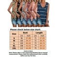 thumbnail image 2 of Stripe Printed Tank Tops Women Casual Sleeveless T-Shirts Summer Camis, 2 of 3