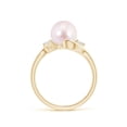 thumbnail image 2 of ANGARA Classic Japanese Akoya Cultured Pearl Bypass Ring in 14K Yellow Gold for Women | June Birthstone, Birthday, Anniversary, Jewelry Gift for Women | Pearl Ring, 2 of 8