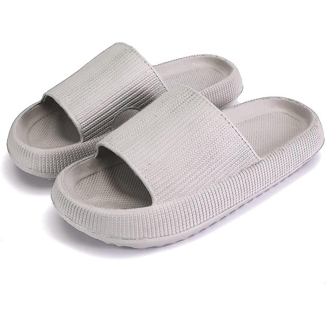 Zapatillas de nube para mujeres y hombres, sandalias de cojín antideslizantes para baño con ducha de masaje