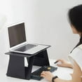 thumbnail image 7 of Laptop Stand Space-saving Foldable Computer Support Stand Adjustable Small Laptop Desk for Home Bedroom-Blue, 7 of 7
