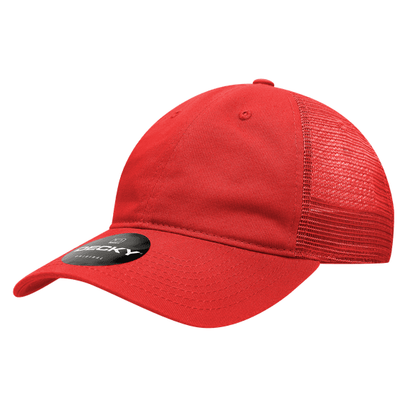 Women's Relaxed Trucker Cap, Red