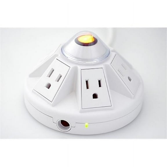 Electriduct PD-KP-4-WT Powramid Surge Protector with 4 ft. Cord - White