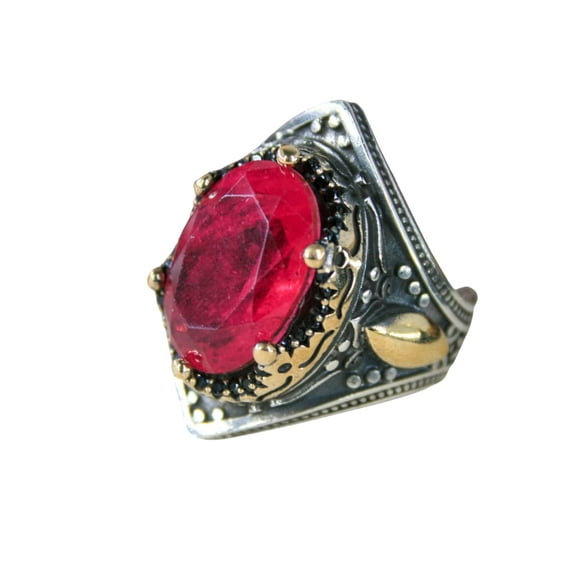 Roarsilver Ruby Stone Ring,Silver 925k Mens Ring,Handmade Ring,Ruby Stone,Jewelry Gift For Him an Her | 5