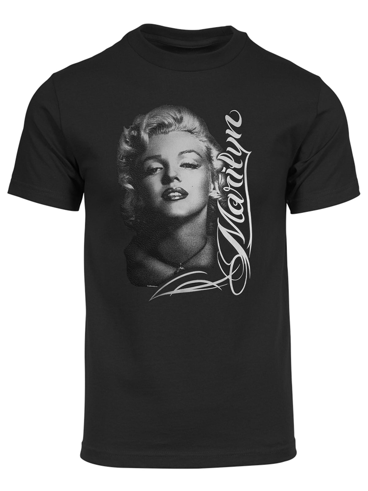 Men's Marilyn Monroe Black & White T Shirt, Black XL