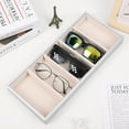 thumbnail image 4 of Youkk 5-grid Glasses Box Showcase Eyewear Collection With Style Very Suitable For Personal At Home Watches black, 4 of 6