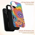 thumbnail image 4 of Psychedelic Flower Eye Phone Case, Colorful Retro Heart and Floral Design Artistic iPhone Cover for iPhone 16 15 14 13 12 11 Pro Plus Mini, 4 of 6