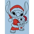 thumbnail image 2 of Boy's Lilo & Stitch Scrump and Santa  Graphic Tee Light Blue Small, 2 of 4