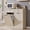 Cream, variant on Aitjunz 10 Gallon Tilt Out Trash Can Cabinet with Drawer, Wooden Farmhouse Kitchen Cabinet with Hidden Trash Can Storage, White