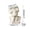 B, variant on White Ceramic Skull Planters Skeleton Bust Flower Pots Gothic Halloween Tabletop Decor Spooky Home Office Desktop Ornament
