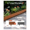 thumbnail image 2 of Steel Landscape Edging 6-Pack, 40x8 Inch Yard Border - Weatherproof Rust-Resistant Metal Lawn Edge for Gardens, Flower Beds & Walkways, 2 of 9