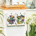 thumbnail image 5 of Iris Jewelry Mask Mardi Gras Kitchen Towels Dish Towels, 18x26 Inch Seasonal Decoration Hand Towels Set of 2, 5 of 6