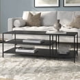 thumbnail image 2 of Evelyn&Zoe Cortland 48" Wide Rectangular Coffee Table in Blackened Bronze, 2 of 7