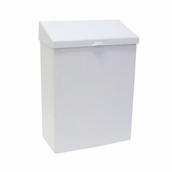 HOS Feminine Hygiene Product Metal Waste Receptacle, White