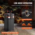 thumbnail image 3 of 528GPH 5 Stage Canister Filter for 200 Gallon Aquarium Ultra Quiet Internal Submersible Filter with UV Protection 20W Fish Tank Filter, 3 of 7