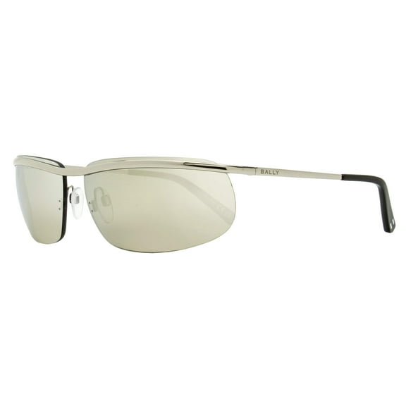 Bally Shark Rimless Sunglasses BY0111 16C Palladium/Black 68mm