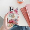 thumbnail image 2 of Floral Pattern Case Designed for iPhone 13 Pro 6.1 Inch , Clear Design for Women Girls, Protective Hard Cover Shockproof Slim Fit Flower Phone Case (H, 2 of 4