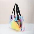 thumbnail image 5 of Unique Bargains Multicolor Ribbon Handle Gift Bag 1Pc Multicolor 9.84"x3.15"x7.87", 5 of 5
