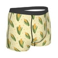 thumbnail image 2 of KLL Yellow Corn Men's Cotton Boxer Briefs Underwear-Small, 2 of 8