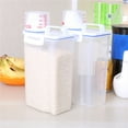 OAVQHLG3B Rice Storage Bin Cereal Containers Dispenser with BPA Free