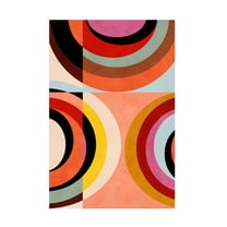 Trademark Fine Art Ana Rut Bre Warm Colors Bauhaus Geometry3 Canvas Wall Art