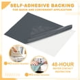 thumbnail image 4 of Uxcell Nylon Repair Patch Self-Adhesive Waterproof Fabric Repair Tape for Tents and Sleeping Bags Dark Gray, 4 of 7