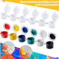thumbnail image 3 of Pack of 100 Empty Paint Cans Clear Storage Containers Mini Painting Cup Jar 5Ml, 3 of 4
