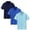 Navy, variant on HAOTAGS 3PC Boys Polo Sets,Short Sleeve Casual Sport School Uniform Set Purple Size 3T