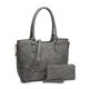 thumbnail image 1 of Grande Impermeable Bolsa De Mujer Bolso de Satchel Tote con Correa Ajustable 2 Piezas Sólidos Cuero Bolsa XB XIBANG Estándar, 1 of 5