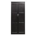 thumbnail image 1 of Pemberly Row Armoire Garde-Robe de 6 Pi de Hauteur 72"H X 30"L en Espresso, 1 of 10