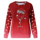 thumbnail image 4 of ICHUANYI Clearance Christmas Women Fashion Casual Print Round Neck Loose Long Sleeve Tops Blouse Hoodless Sweatshirts(Red, L) ICHUANYI WER2023081505473, 4 of 4