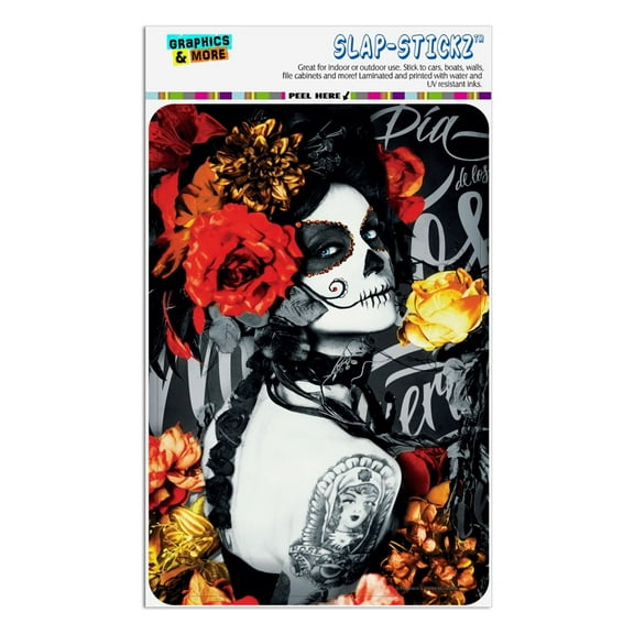 Dia de los Muertos Day of the Dead Woman Tattoo Home Business Office Sign