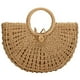 thumbnail image 1 of Bolso de ratán YYW tejido a mano para playa de verano con asa superior, 1 of 6