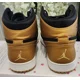 thumbnail image 2 of Ni - ke Ni - ke Air Jordan 1 Retro High Men's 10.5 Black/Gold Melo 2014 Shoes 332550-026, 2 of 5