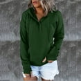 thumbnail image 2 of LEAVINGSUO Sweatshirt for Women Long Sleeve,Women's Oversized Sweatshirts Long Sleeve Button Fashion Trendy Sweatshirt Jackets Hooded Cute Comfy Clothes, 2 of 4