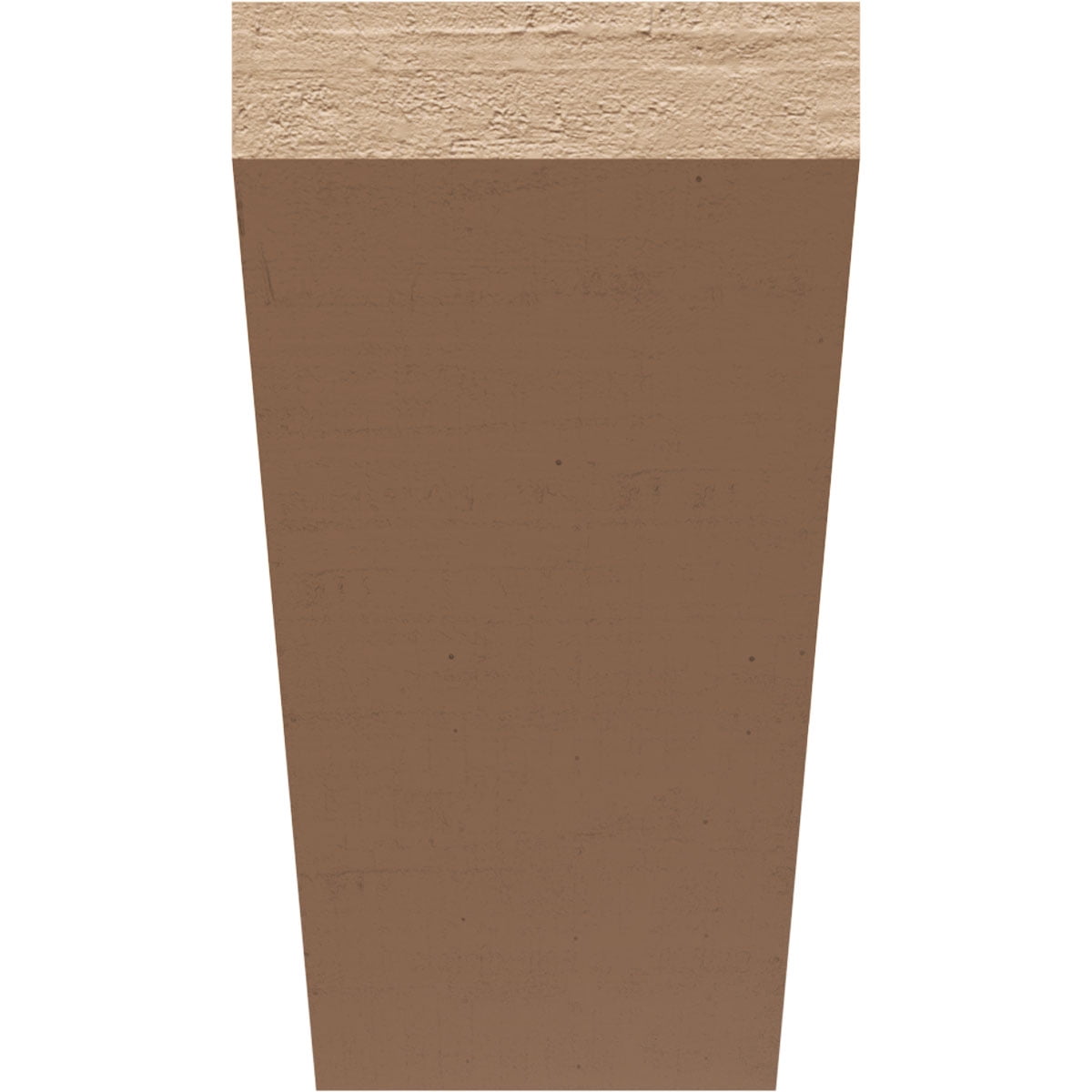 8"W x 16"D x 16"H Classic Concord Rough Cedar Woodgrain TimberThane Corbel, Primed Tan