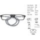 thumbnail image 4 of Red Gafas magnéticas para colgar en el cuello, gafas de lectura plegables portátiles Tr90 para hombres y mujeres, 4 of 5