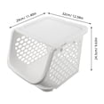 thumbnail image 2 of Houderco Cesta Organizadora De Plástico Apilable Para Y Verduras Con Moderno, 2 of 8