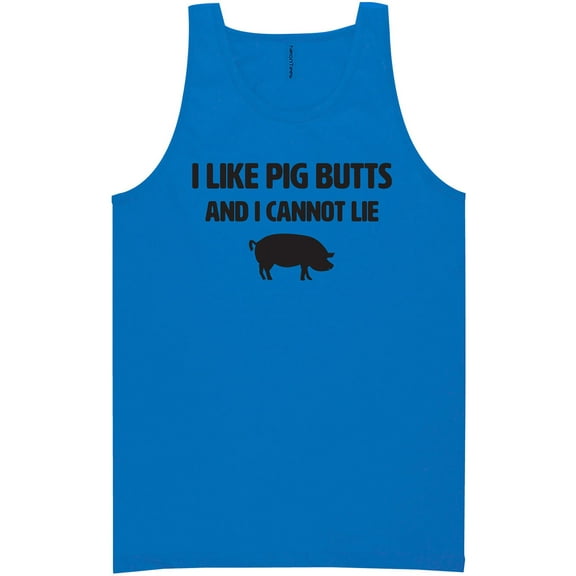 I Like Pig Butts And I Cannot Lie Neon Tank Top