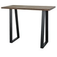 thumbnail image 3 of AmeriHome Acacia Wood Top Bar Height Pub Set with Black Bar Stools - 3 Piece Set, 3 of 5