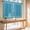 Azure, variant on Azure Blue Botanical Bathroom Window Curtain, Vintage Florals Geometric Minimalist Light Filtering Coffee Kitchen Curtains, Bedroom Living Room Curtains 2 Panel 84"x45"