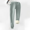 thumbnail image 4 of Womens Sherpa Lined Sweatpants Winter Warm Fleece Joggers Casual Lounge Pants, 4 of 4