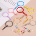 100Sets Yellow Keychain Making Kit, 30mm 1.2inch Chain Keychain Rings ...