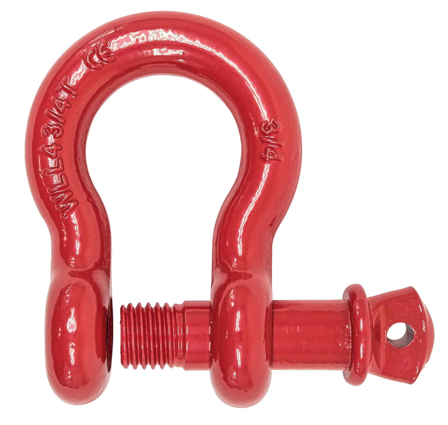 3/4" Anchor Shackle Forged Carbon Steel w/ Alloy Screw Pin Load Limit # 4.75 Tons (9,500 lbs) | Double Rust Protection Heavy Duty D Ring Shackle for Towing, Rigging & Vehicle Recovery (2 Pack)