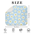 thumbnail image 4 of Daisy Dish Drying Mat for Countertop Kitchen Sink Area Microfiber Drainer Pad Foldable Floral Rack Mat Absorbent 16x18 Inch, 4 of 7