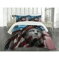 thumbnail image 3 of Ambesonne United States Quilted Bedspread Set 3 Pcs, Liberty Freedom, King Size, Multicolor, 3 of 5