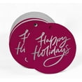 thumbnail image 2 of Inkdotpot 50 Pack Real Silver Foil Paper Tags Happy Holiday Favor Hang Tags, 2 of 6